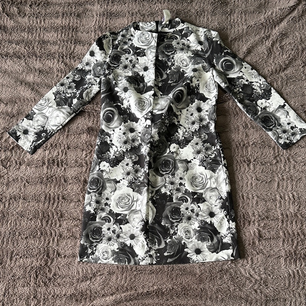 Black & White Floral Dress